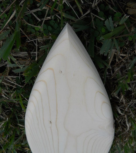 Shortboard Solid Wood Blank Surfboard Canvas Pine Craft Ready Surf Decoration