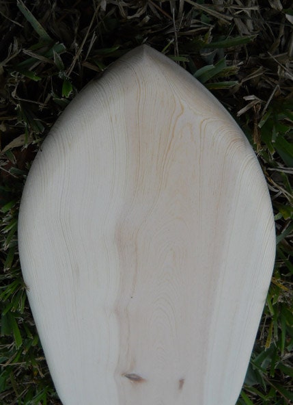 Retro Funboard Solid Wood Blank Surfboard Canvas Pine Craft Ready Surf Decoration