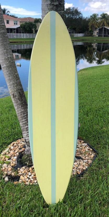 Springtime Pastel Surfboard Wood Wall Art & Decor | Customizable | Surfboard Decor, Beach House Decor, Coastal Decor, Pastel Surfboard Decor