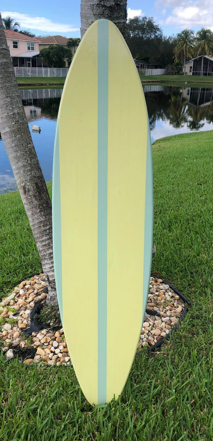 Springtime Pastel Surfboard Wood Wall Art & Decor | Customizable | Surfboard Decor, Beach House Decor, Coastal Decor, Pastel Surfboard Decor