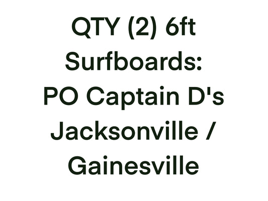2 Captain D's 6ft Decorative surfboards