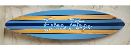 5ft Custom Decorative Wood Surfboard Artwork