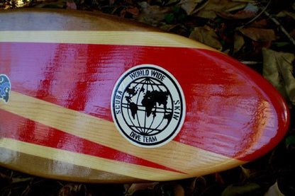 Scuba Diver Surfboard Wall Art & Decor | Wood Surfboard Decor, Scuba Diver Flag,  Beach House Decor, Coastal Decor, Decorative Surfboard