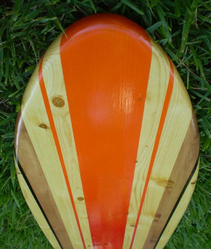 Red Hot Classic Surfboard Wall Art & Decor | Customizable | Wood Surfboard Decor, Beach House Decor, Coastal Decor