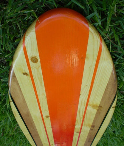 Red Hot Classic Surfboard Wall Art & Decor | Customizable | Wood Surfboard Decor, Beach House Decor, Coastal Decor