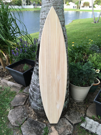 Flat Bottom Hybrid Shape Blank Wooden Surfboard Canvas, Ready to Paint DIY, Craft Ready to Paint Surfboard Decoration, Gift Ideas