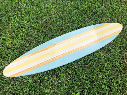 Splashing Stream Pastel Series Wood Decorative Surfboard Wall Art- Customizable- Beach House Decor, Surfboard Decor, Surfboard Artwork