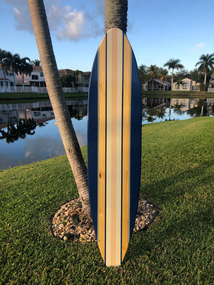 Coral Waters Pastel Series Surfboard Wood Wall Art & Decor | Customizable | Surfboard Decor, Beach House Decor, Coastal Decor