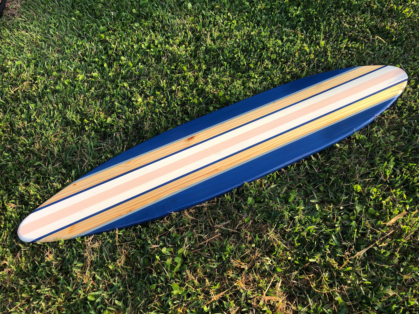 Coral Waters Pastel Series Surfboard Wood Wall Art & Decor | Customizable | Surfboard Decor, Beach House Decor, Coastal Decor