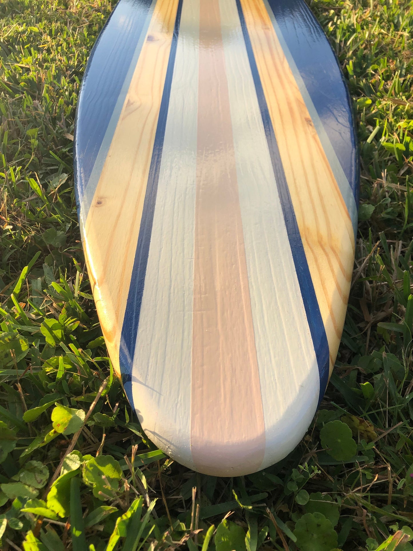 Coral Waters Pastel Series Surfboard Wood Wall Art & Decor | Customizable | Surfboard Decor, Beach House Decor, Coastal Decor