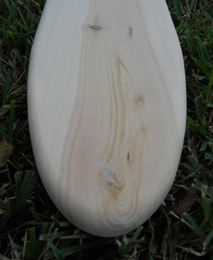 Retro Funboard Solid Wood Blank Surfboard Canvas Pine Craft Ready Surf Decoration